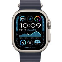 Apple Watch Ultra 2 LTE 49 мм (титановый корпус, титановый/темно-синий, ремешок из эластомера) Image #2