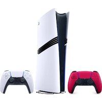 Sony PlayStation 5 Pro CFI-7000B (2 геймпада, белый/космический красный)