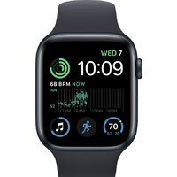 Apple Watch SE 2 40 мм (алюминиевый корпус, полуночный/полуночный, спортивный силиконовый ремешок S/M) Image #2
