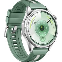 Huawei Watch GT 6 46 мм (серебристый, с зеленым плетеным ремешком, международная версия) Image #3