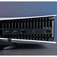 Sony PlayStation 5 Slim CFI-20XX (1 ревизия, с дисководом, 2 геймпада, белый/черный) Image #6