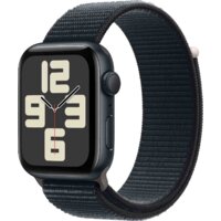 Apple Watch SE 2 44 мм (алюминиевый корпус, полуночный/полуночный, нейлоновый ремешок) Image #1