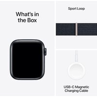 Apple Watch SE 2 40 мм (алюминиевый корпус, полуночный/полуночный, нейлоновый ремешок) Image #4