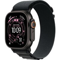 Apple Watch Ultra 3 LTE 49 мм (титановый корпус, черный/черный, текстильный ремешок размера L)