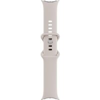 Google Pixel Watch 4 45 мм (глянцевый серебристый/фарфор, спортивный силиконовый ремешок) Image #7