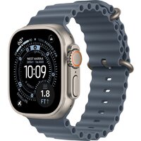 Apple Watch Ultra 3 LTE 49 мм (титановый корпус, природный/синий, ремешок из эластомера) Image #1